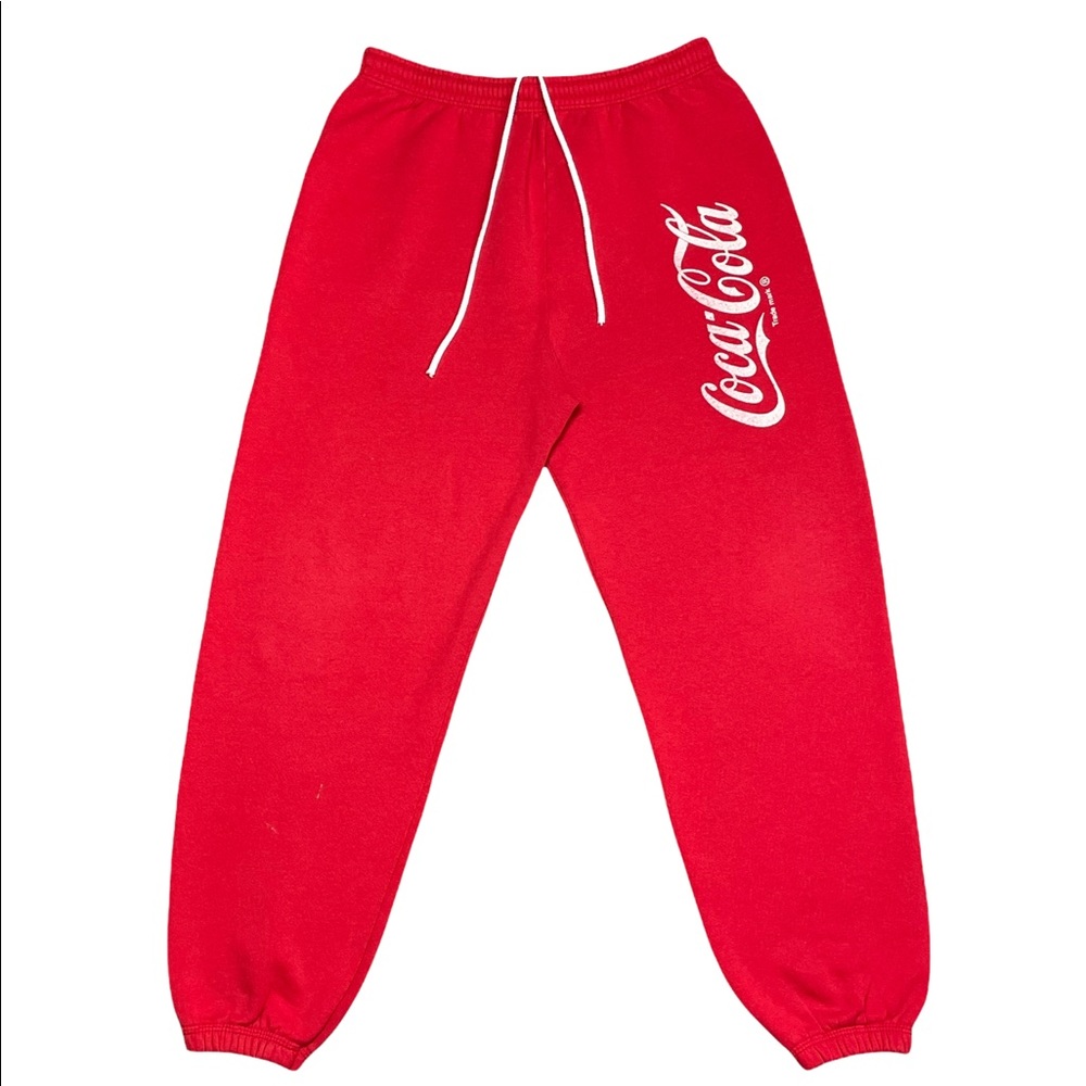 Vintage 90s COCA COLA Sweatpants RED Comfy Joggers sz Men’s XL